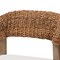Baxton Studio Chloe Modern Bohemian Walnut Brown Finished Mahogany Wood and Natural Rattan Dining Chair 225-13107-ZORO - alternate 3